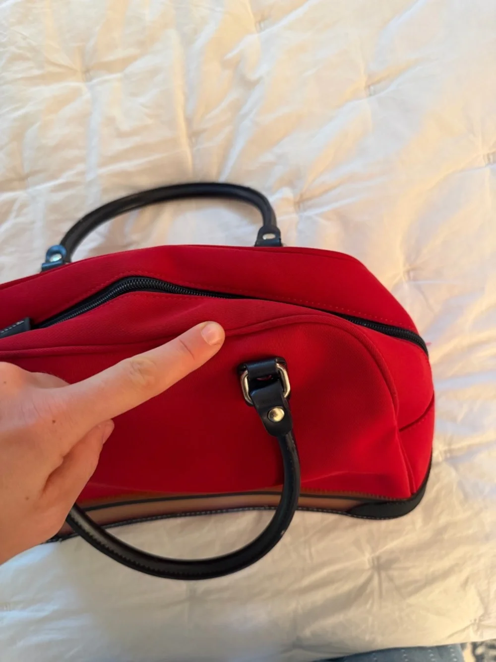 Vintage Tommy Hilfiger Red & Navy Purse Bag